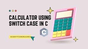 calculator using switch case banner