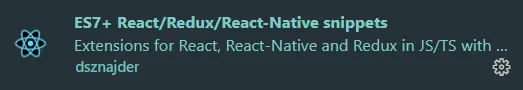ES7+ React snippets