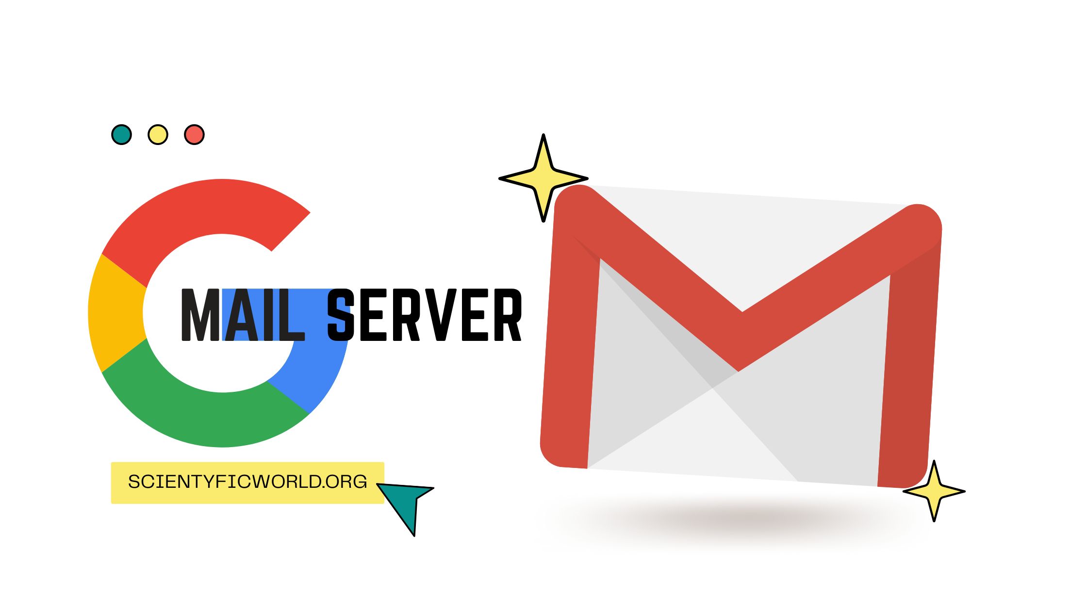 Google Mail Server banner with Google and Gmail logo