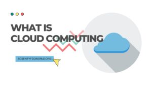 cloud computing banner with a vector image of cloud