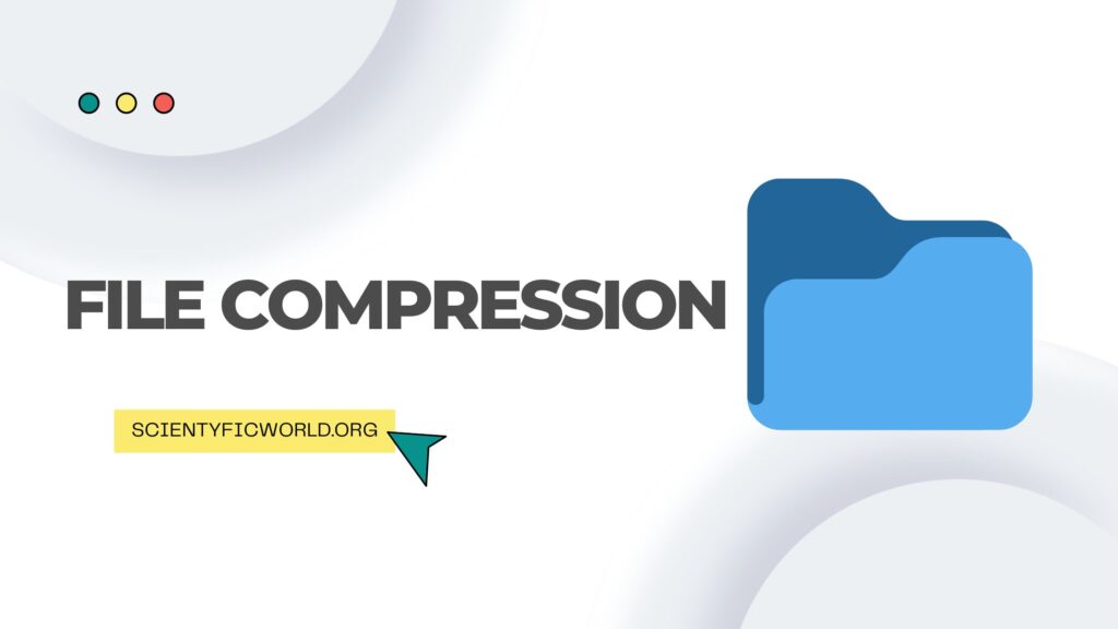 file compression blog banner with a vector image of a file
