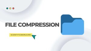file compression blog banner with a vector image of a file