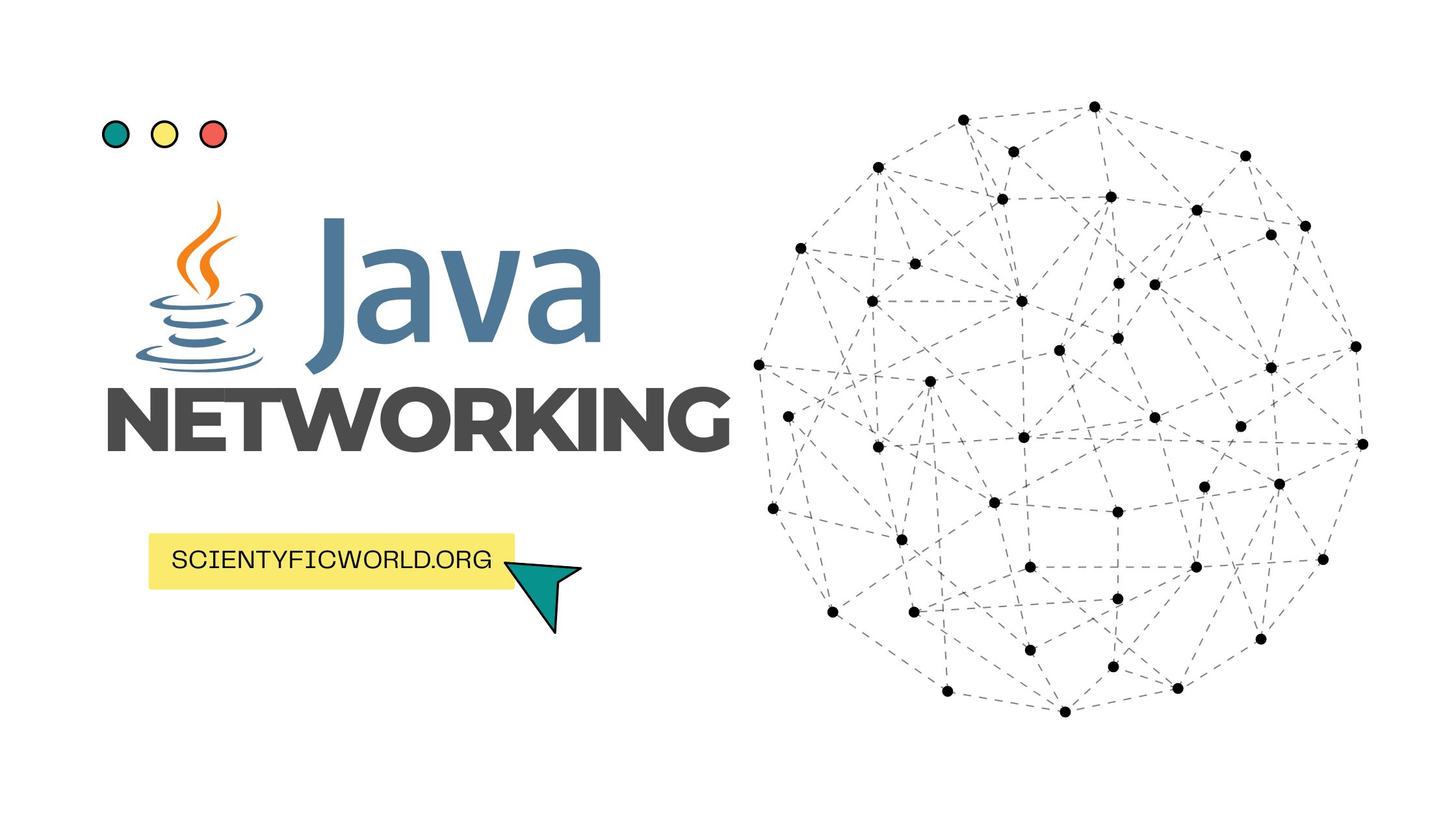 Java Networking blog banner with java logo