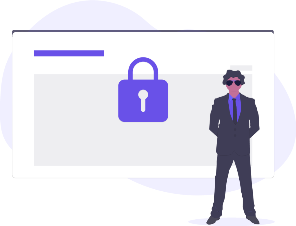 vector image for web security