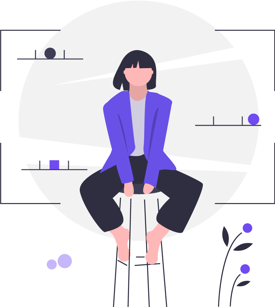 a girl is sitting on a tool vector image