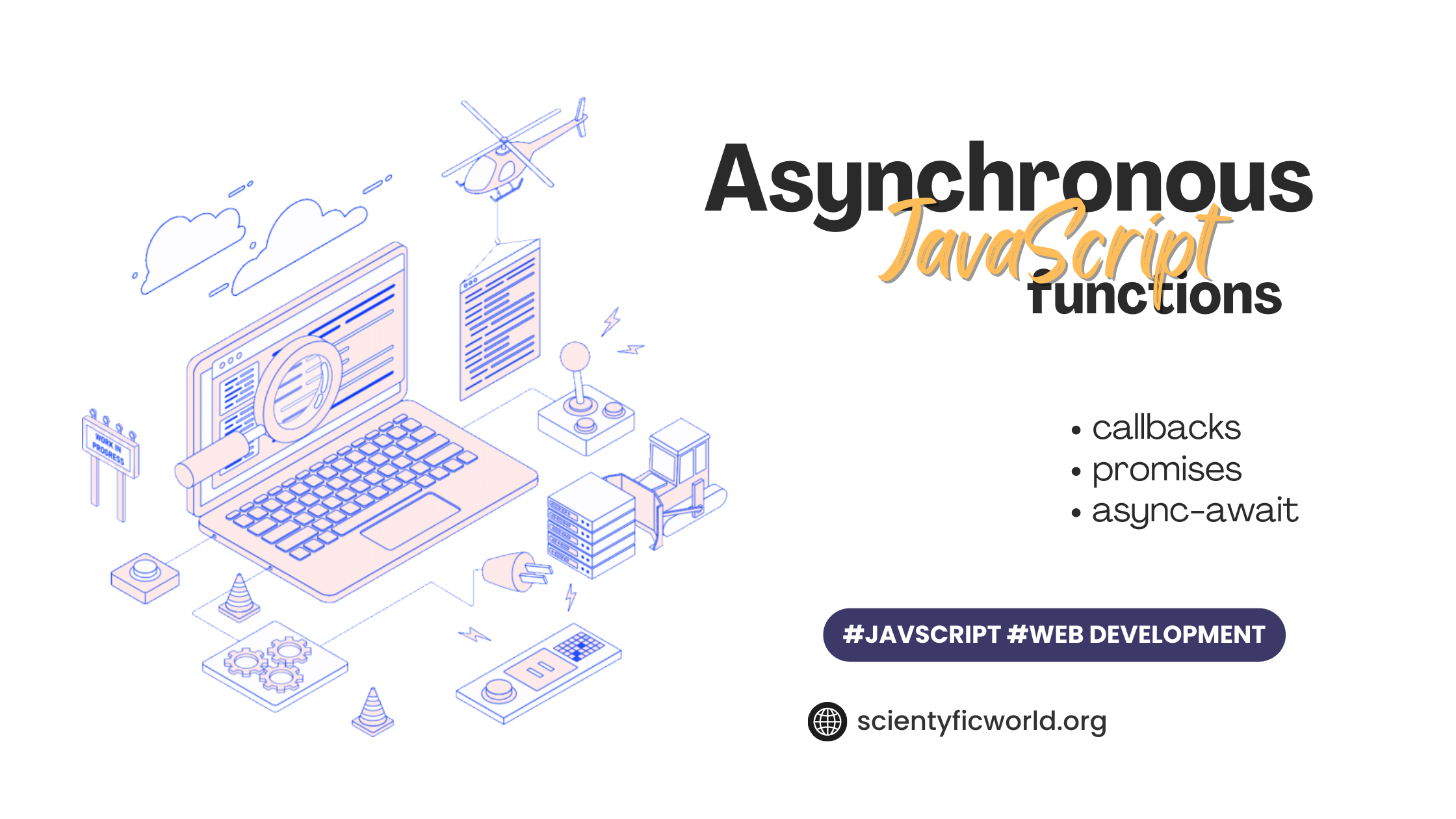 Blog banner for Asynchronous JavaScript function async-await