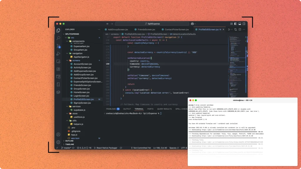 android emulator in vs code