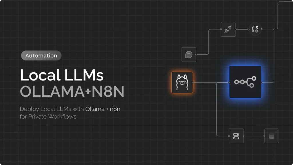 Deploy local LLMs with Ollama and N8n blog banner image