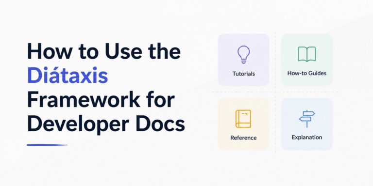 Diátaxis Framework for Developer Docs